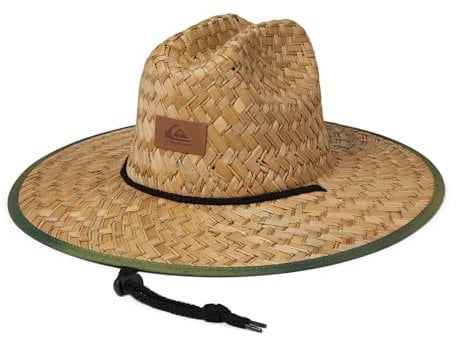 Quiksilver Men's Pierside Print Lifeguard Straw Sun Hat, Spray Camo/Taxer Cargo, Spray Camo/Taxer Cargo, XXL