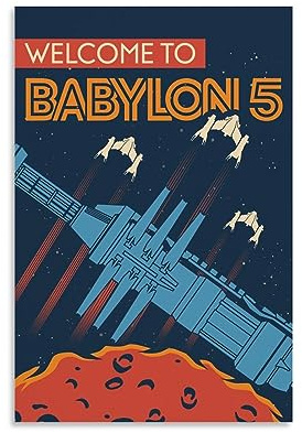 ELedvb Babylon 5 ComicCanvas-Poster, dekoratives Gemälde, Leinwand-Wandposter und Kunstdruck, modernes Familienschlafzimmer-Dekor-Poster, 20 x 30 cm