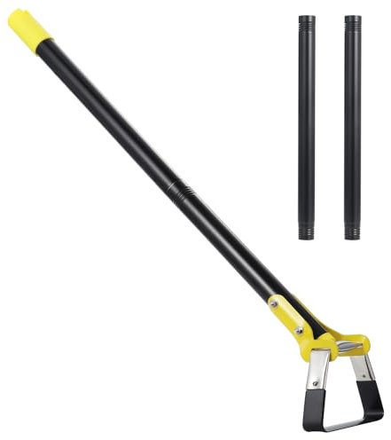 Coolty Zappa Strumento da Giardino Scuffle Zappe da Giardino per il Diserbo Giardinaggio Manico Lungo Regolabile Diserbo Loop Stirrup Zappa (79cm-153cm)
