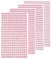 sourcing map 3584 Pièces 8 Feuilles Autocollantes Strass Rose Clair 3/4/5/6 mm pour Décoration DIY Artisanat Visage Ongles Cheveux Maquillage