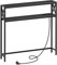 MAHANCRIS 100 cm 2-stöckiger Konsolentisch, Beistelltisch, mit 2 Steckdosen und 2 USB, Schmaler Eingangstisch, Flurtisch, Sofatisch für Flur, Wohnzimmer, Schlafzimmer, Foyer, Schwarz ACTHB115UE01