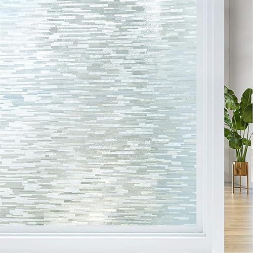 Qobobo Vinilos para Cristales Vinilo Opaco para Ventanas 90 x 200 cm Window Film Ventana Privacidad Vinilo Adhesivo Electrostaticos Cristal Pelicula Aislante Termico Ventanas Baño Cocina