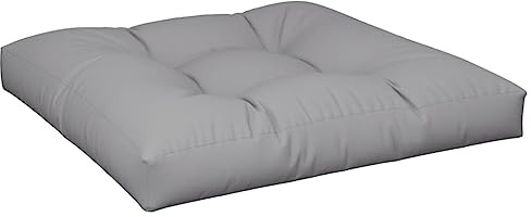 vidaXL Coussin de Palette Gris 80x80x12 cm Tissu
