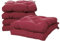 Viste tu hogar Pack 6 Cojines para Silla, 40x40x5 CM, Efecto Tridimensional, Relleno de 100% Poliéster, Ideal para Comedor, Terraza, Salón y Restaurante, Color Burdeos, Fabricado en España