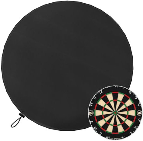 Dartscheiben-Abdeckung, Dartboard-Wandschutz, Dart-Wandschutz, wasserdichter Dartboard-Schutz, 600D Oxford schützend für den Innen- und Außenbereich, für 61 cm Dartscheibe