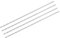 QUARKZMAN Forets Hélicoïdaux de 2,5 mm, Forets Extra Longs en Acier Rapide à Queue Droite de 160 mm pour Bois Plastique Aluminium, 4 Pièces