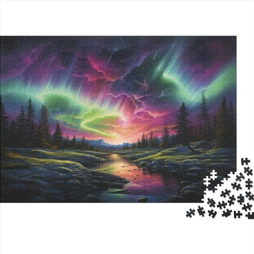 Northern Lights Jigsaw Puzzles 1000 Pieces for Adults for Adults 1000 Piece Puzzle Educational Games Jigsaw Puzzle Great Gift For All Ages 1000pcs (75x50cm)