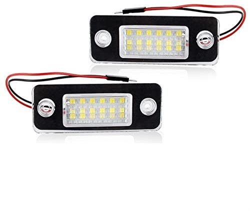 Pexorin 2Pcs LIGHT License Plate Lights Number Plate Holder Lamp, for, A8 D3 2002 2003 2004 2005 2006 2007 2008 2009 2010 Car Number Plate Lamps