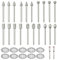 Yuiturt 32 Pcs Diamond Grinding Bits Set, Compatible with Dremel Tools - Diamond Burr Wheel Rotary Tool Accessories, for Stone Glass Jewelry Carving Polishing & Engraving, 3mm Shank