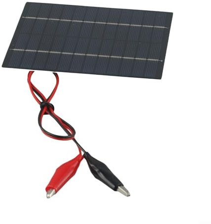 10W 12V Polykristallines Siliziumpanel - Solarpanel - Ladepanel - DIY Solar Klebebrett mit Clip, Tragbares Solarpanel für 9-12V Akku Aufladen im Freien