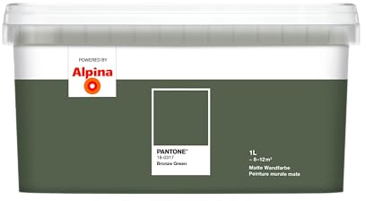 Alpina PANTONE Bronze Green – Wandfarbe im PANTONE-Farbton – 1 Liter