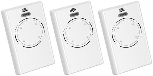 3 PiècesTelecommande Porte de Émetteur de Garage 868MHz,Telecommande Portail 4 Canaux Compatible avec XT4 868 SLH LR, XT4 868 SLH, XT2 868 SLH LR, XT2 868 SLH（White）