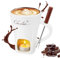 Schokofondue Tasse, Keramik Schokoladenfondue, Schokoladen-Hot-Pot-Schmelzbecher, Mehrzweck Chocolate Fondue Set mit Gabel, geeignet für Käse, Schokolade, Butter und Karamell