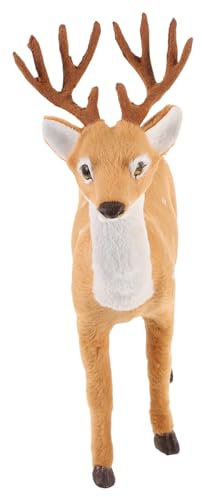 Alipis Simulated Elk Ornaments Plastic Desktop Elk Statue Bedroom Reindeer Decors Cabinets Decors Christmas Reindeer Decorations Indoor