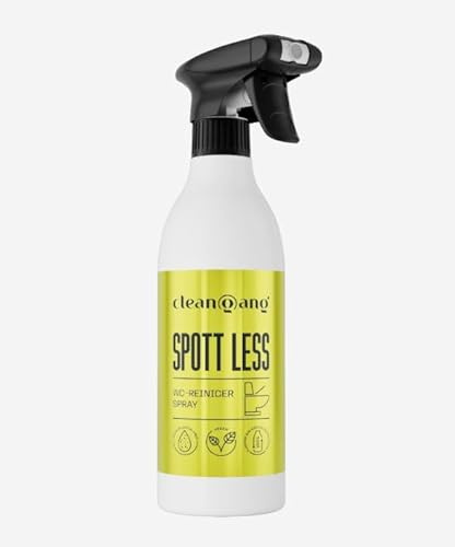Cleangang – SpotLess WC-Reiniger Spray 500 ml – vegan & biologisch abbaubar – für Keramik, Glas, Stahl & Stein – entfernt Ablagerungen & Gerüche – frischer Duft