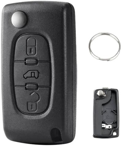 Coque Clé Voiture Compatible avec Peugeo-t Partner Citroe-n Scudo ProAce