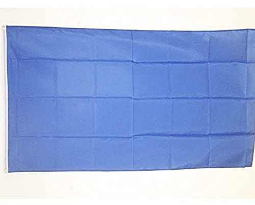 AZ FLAG - Bandera Unicolor Azul - 250x150 cm - Gran Bandera Azul 100% Poliéster Con Ojales de Metal integrados - 300g - Colores Vivos Y Resistente A La Decoloración