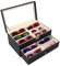 Vitrine pour 12 verres. PU noir