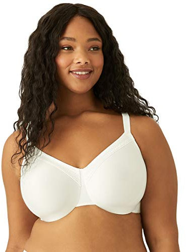 Wacoal Women's Perfect Primer Underwire Bra Full Coverage, White, 40H US