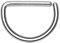 Piercingfaktor Universal D Ring Piercing Septum Tragus Helix Ohr Nase Lippe Brust Intim Nasenpiercing Lippenpiercing Silber 0,8mm x 8mm