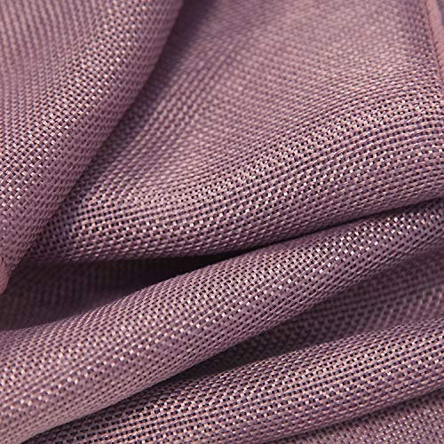 Jute-Stoff aus Leinen, 1,5 m breit, 11 Farben, für Hochzeiten, Dekoration (malve)