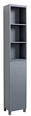 House and Homestyle Jessie Ripple Tallboy, Spanplatte, 3 mm Spanplatte, 15 mm Spanplatte mit strukturierter Folie, MDF/Spanplatte, 30 mm Nominales Montageset, verpackt, Einheitsgröße