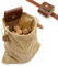 Asenie Bolsa de forraje de lona encerada, plegable, para acampar al aire libre, almacenamiento de hongos, resistente al agua, cinturón de yesca, bolsas de volcado marrón para viajes, camping