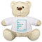 Spreadshirt Personalisierbarer Teddy Kuscheltier Selbst Gestalten mit Text und Foto Teddy, One Size, Weiß
