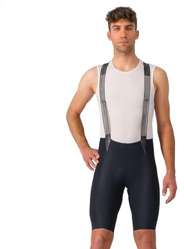 CASTELLI Men's Free AERO RC BIB Shorts, Schwarz-Weiss, Groß