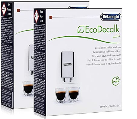 Descalcificadores para Cafetera De'Longhi Ecodecalk Mini 2 cajas con 2 unidades (4x100ml)