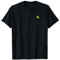 Peanuts Herren T-Shirt Schwarz Kurzarm Klein Crew-Kragen Standardlänge Klassische Passform Einfarbig Kunsttasche-Design Mischgewebe