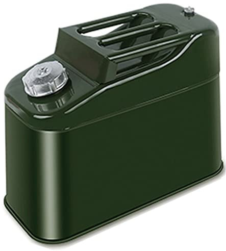 CHUNTIANMEI 10l, 20l, 25l, 30l, 35l,40l, 50l, 60l Benzinkanister Metall Verdicktem, Tragbarer Kraftstoff Kanister, Transport/lagerung/Reisen/Camping/benzindiesel,10L