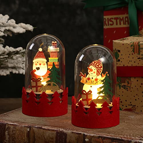 Weihnachtsdeko Holz Beleuchtet Klein, Mini Nachtlicht Kinder Batterie, Led Lampe Weihnachten Personalisiert Für Kinderzimmer, Weihnachtsgeschenke Junge Mädchen, Deko Weihnachtsbeleuchtung Innen (A)