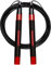 Corde à sauter professionnelle de Crossfit REBSPORT réglable et autobloquant avec poignets en cadeau et 2 câbles en acier de 2,5 mm idéal pour double under (rouge)