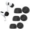 Memory Foam for Airpods Pro with Hole for Noise Reduction, Durable 3 Pairs Soft Ear Tips for AirPods Pro Suitable for the Charging (S/M/L, Black).