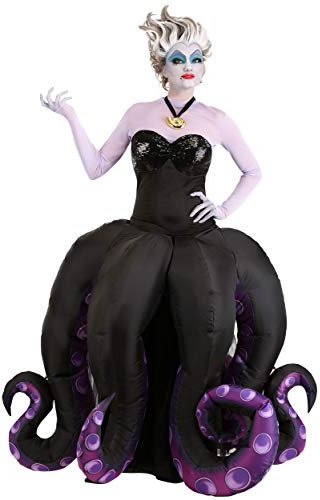Disguise Disney Die kleine Meerjungfrau Ursula Prestige Kostüm X-Small to 5X Plus Size | Ursula Aufblasbares Tentikel-Kostüm 5X