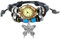 JewelryWe Uhren Damen Leder Schmetterling - Vintage Schmetterling Analog Quarz Armbanduhr Frauen Retro Uhr mit mehrschichtig geflochten Leder Armband Wickelarmband und rundem Zifferblatt