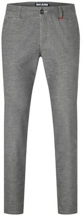 MAC Jeans Herren Jeans Hose Lennox Wolloptik Twillstretch Schwarz Meliert