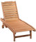 Outsunny Mobile Gartenliege Sonnenliege Strandliege Liegestuhl Braunrot Tannenholz