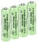 CICMOD - Batterie AAA NiMH Ricaricabili, 1,2V 600 mAh Pile ricaricabili, per Domestiche luci solari da Giardino all'aperto, Confezione da 4