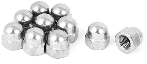 PiWine M14-Gewindedurchmesser, Kuppelkopf, 304-Edelstahlkappe, Hut-Sechskantmuttern, 10 Stück (b3f807781a56847b5f88cc17486866f1)