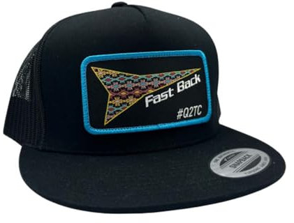Red Dirt Hat Company Verstellbare Snapback-Mütze (Schwarz – Fastback Azteken), Schwarz, Einheitsgröße