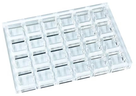 Kingke Schalter Tester Mechanische Tastatur Schaltergehäuse Tester Halterung Acryl Schalter Tester Grundrahmen 4 X 6 Raster 24 Löcher Schlüsselschalter Testzubehör