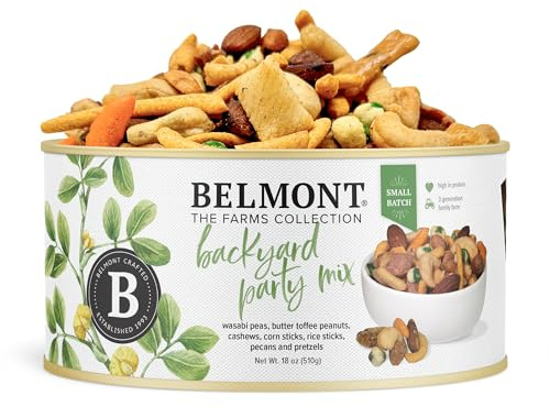 Belmont Peanuts Backyard Party Mix with Butter Toffee Peanuts, 18 oz