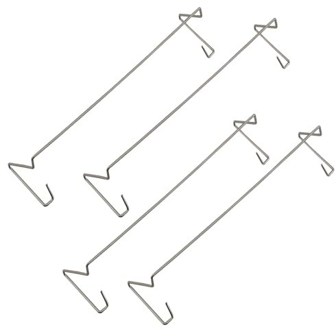 MEETOOT 4PCS 9CM CPU Cooler Computer Motherboard CPU Cooler Fan Buckle Silver Stainless Steel CPU Fan Fixing Clip Suitable for 9CM Fan