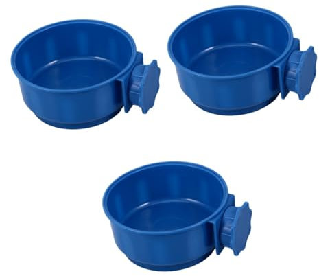 Sosoport 3pièces Bol Suspendu pour Animaux Gamelle pour Chiens Chats Et Rongeurs Facile à Nettoyer pour Cage Accessoire Pratique Et Sécurisé