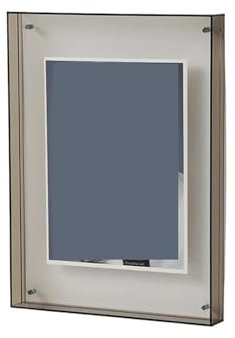 WLLKIY Transparenter Acryl-Fotorahmen, DIY-Poster, Malerei, Halle, Schlafzimmer, Wanddekoration, Ins-Stil, Tisch-Bilderrahmen Multifunktional(Gray,16x21cm)