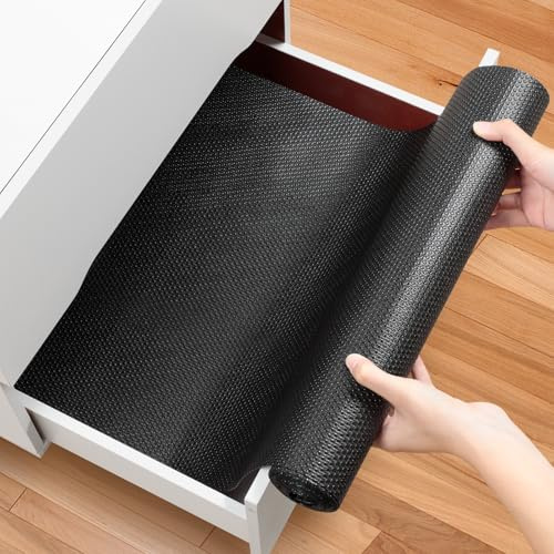 AiQInu Schubladenmatte,Antirutschmatte Schubladen Eva Nicht Klebende Wasserfest Zuschneidbar Schrankpapier für Küchenschränke,Regalschrank,Schubladenauskleidung,Kühlschran Regale(30 * 400cm)