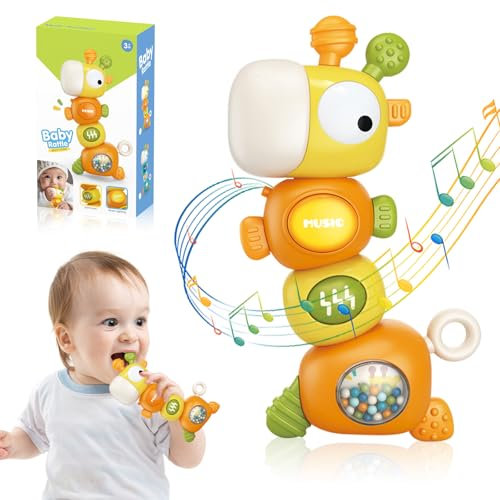 SPERMUOY Baby spielzeug 0-6 monate,montessori spielzeug ab 1 jahr Musikalische Kinderspielzeug,Motorikspielzeug ab 1 Jahr für Baby Geschenk Junge und Mädchen