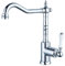 fyfgnb Kiten Sink, Kiten de latón Macizo con una Sola manija, Grifo Mezclador para Fregadero Kiten de Agua fría y Caliente, Compatible con Farmhouse Camper Kiten RV,d Fregadero de baño